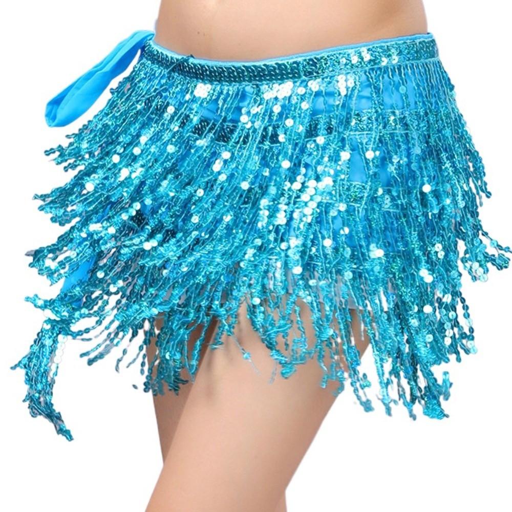 Sequins Belly Dance Skirt Tassels Waist Chain Fashion Dance Belt Street Wear