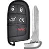 5-Button Key Fob Replacement for 2014-2022 Jeep Grand Cherokee, Plastic, SUV, M3N-40821302, 56046759AA, 56046759AB, 56046759AC, 56046759AD, 56046759AE