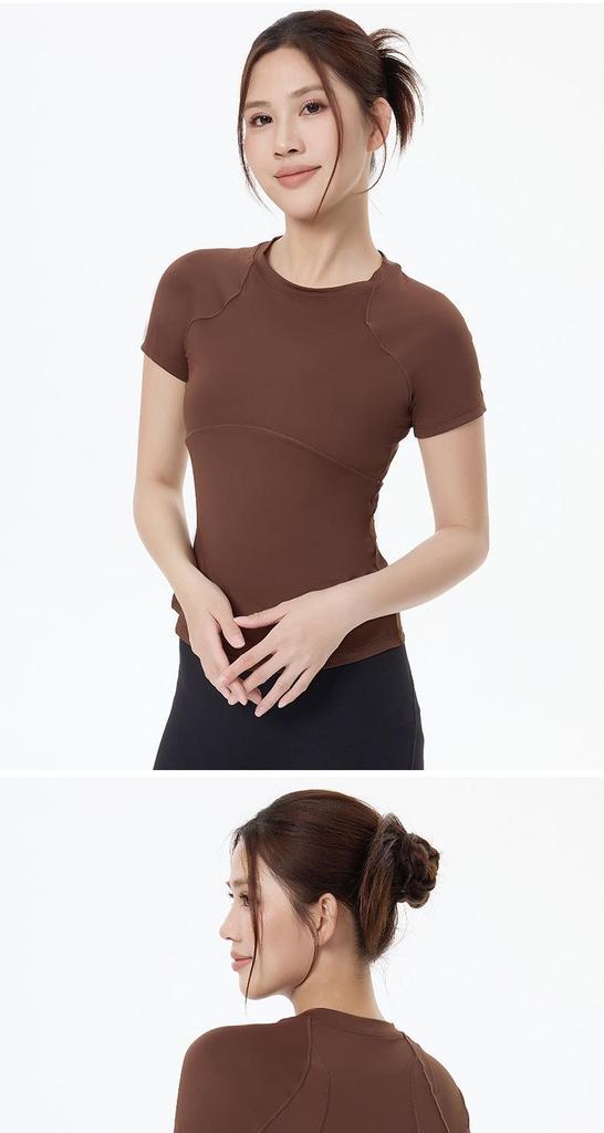 Women's Slimming Quick-Dry Breathable Yoga & Fitness Short-Sleeve Top