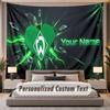Custom Name Text Tapestry Werder Bremen FC Personalized Polyester Wall Tapestry For Bedroom And Room
