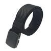 Men's Large Size Nylon Belt with Plastic Buckle, 150cm Total Length, Suitable for Work, Casual Wear, and Everyday Use.