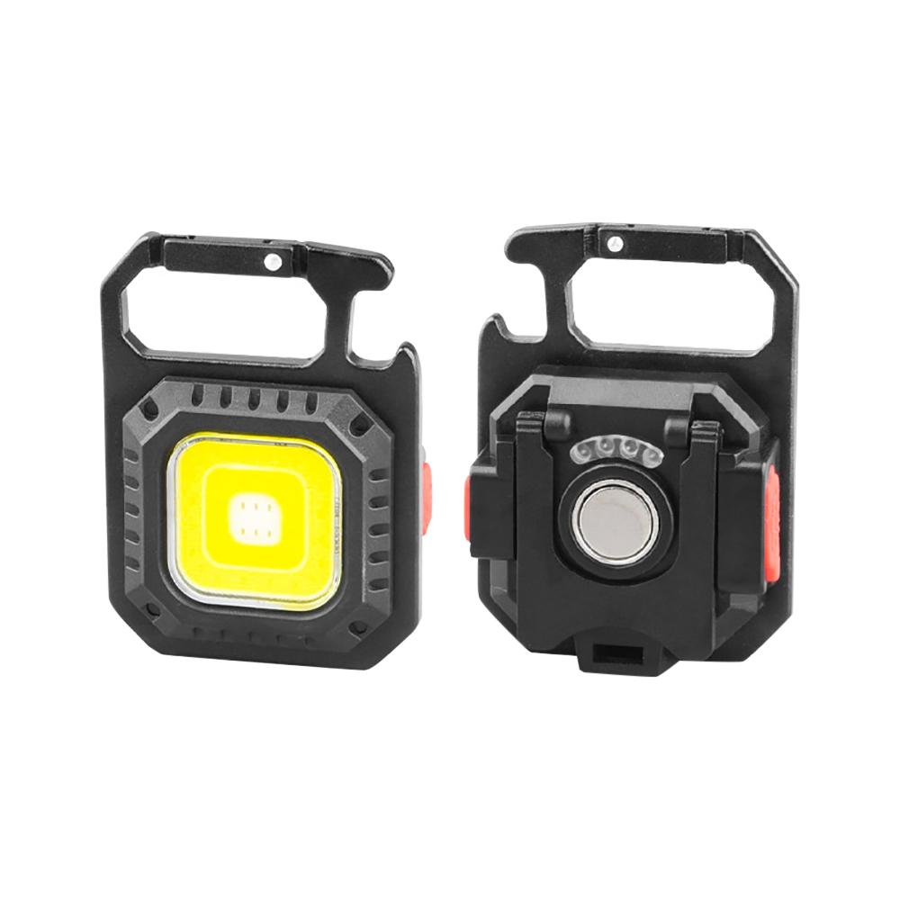 Mini-LED-Taschenlampe, Arbeitslicht, wiederaufladbar, Schlüsselanhänger-Licht, Outdoor-Camping-Licht, tragbarer Taschenschlüssel, Schraubendreher, Sicherheit