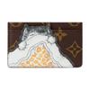 X Grace Coddington Collaboration Catogram Cat Nap Monogram Coated Canvas Card Holder Women Accessories Brown M15155