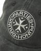 PUNCH DRUNK PARTIES Circle Logo Washed Ball Cap (Charcoal)