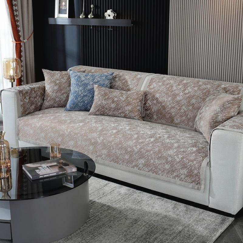 Simple Sofa Cover Four Seasons Universal Non-Slip Living Room Sofa Cover Chenille Jacquard Cushion Backrest Towel Cover Cloth