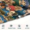 1Pc Inazuma Eleven Soccer Print Flannel Blanket, High Quality Comfortable for All Seasons, Home Decor, Warmth and Comfort, Perfect for Christmas Gifts