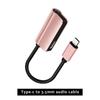 Adattatore di ricarica per jack per auricolari USB tipo C da 3,5 mm per Xiaomi Note10 Convertitore audio Aux Adattatore per cavo di ricarica Cuffie Accessori per smartphone