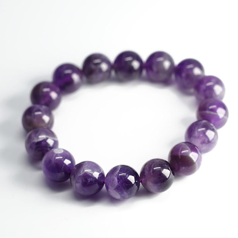 Natural Crystal Bracelet for Women, Dreamy Amethyst Bead Bracelet DIY Shangan Purple Natural Gemstone Friendship Bracelet