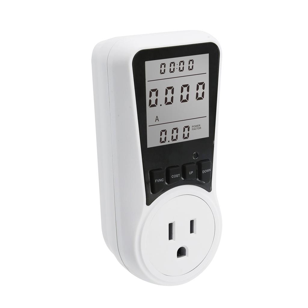 LCD-Display Stromverbrauch Leistungsmesser Steckdose Energie Watt Spannung Ampere Tester Wattzahl KWH