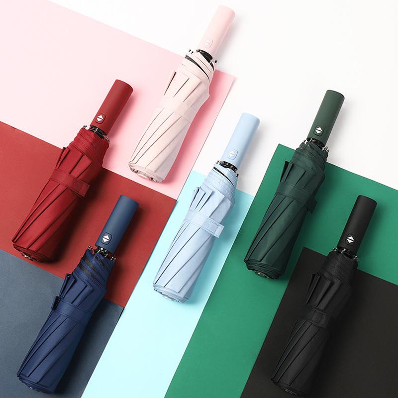 12 Bones Windproof Double Layer Resistant Umbrella Fully Automatic Rain Men Women  Business Male Large Umbrellas Parasol