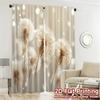 Set Of 2 Flat Printing Curtains Without Rod Dandelion Whisper Popular Window Treatment Fabric Decorations Made Polyester