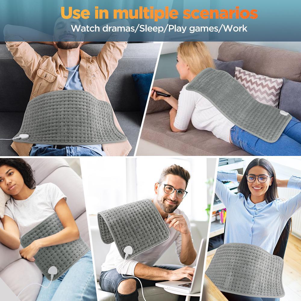 Electric Heating Cushion: Winter Warmth Blanket with 10-Speed Temperature Control for Office and Home.
