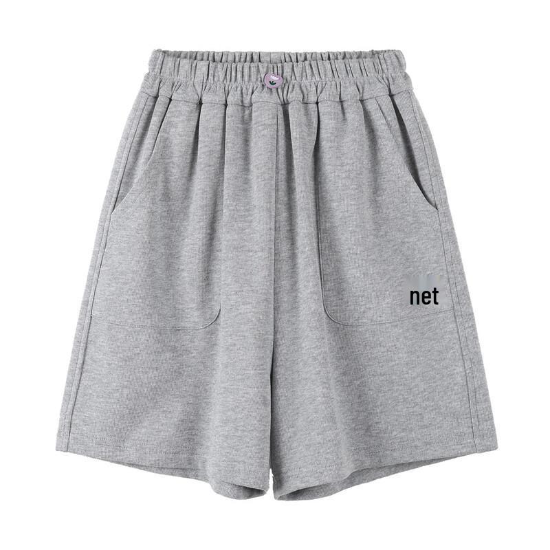 Girls' Elastic Waist Wide-Leg Summer Shorts
