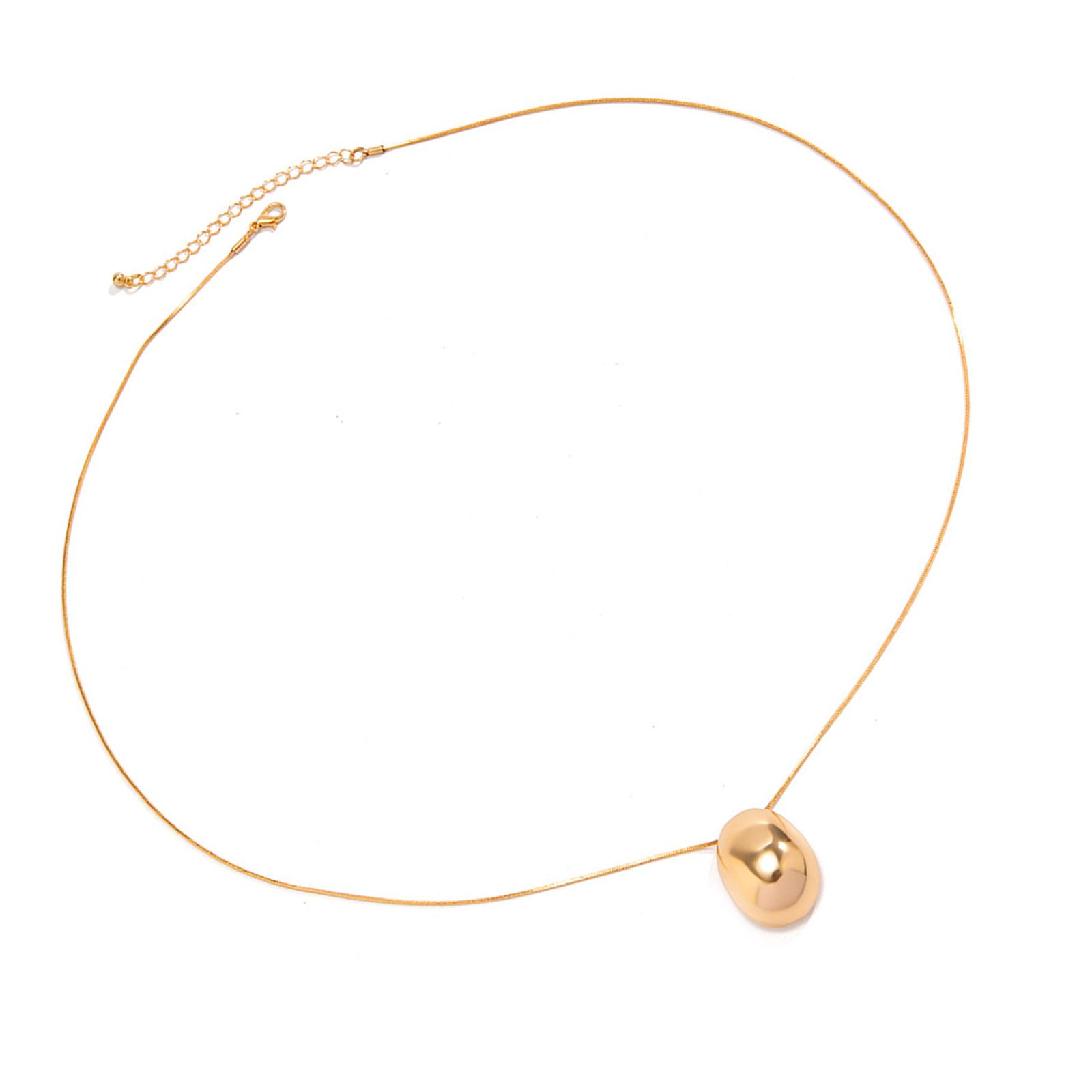 

Элегантное колье-подвеска в форме капли с запятой, сплавная текстура, удобная цепочка для свитера, подходит для модного образа золотой