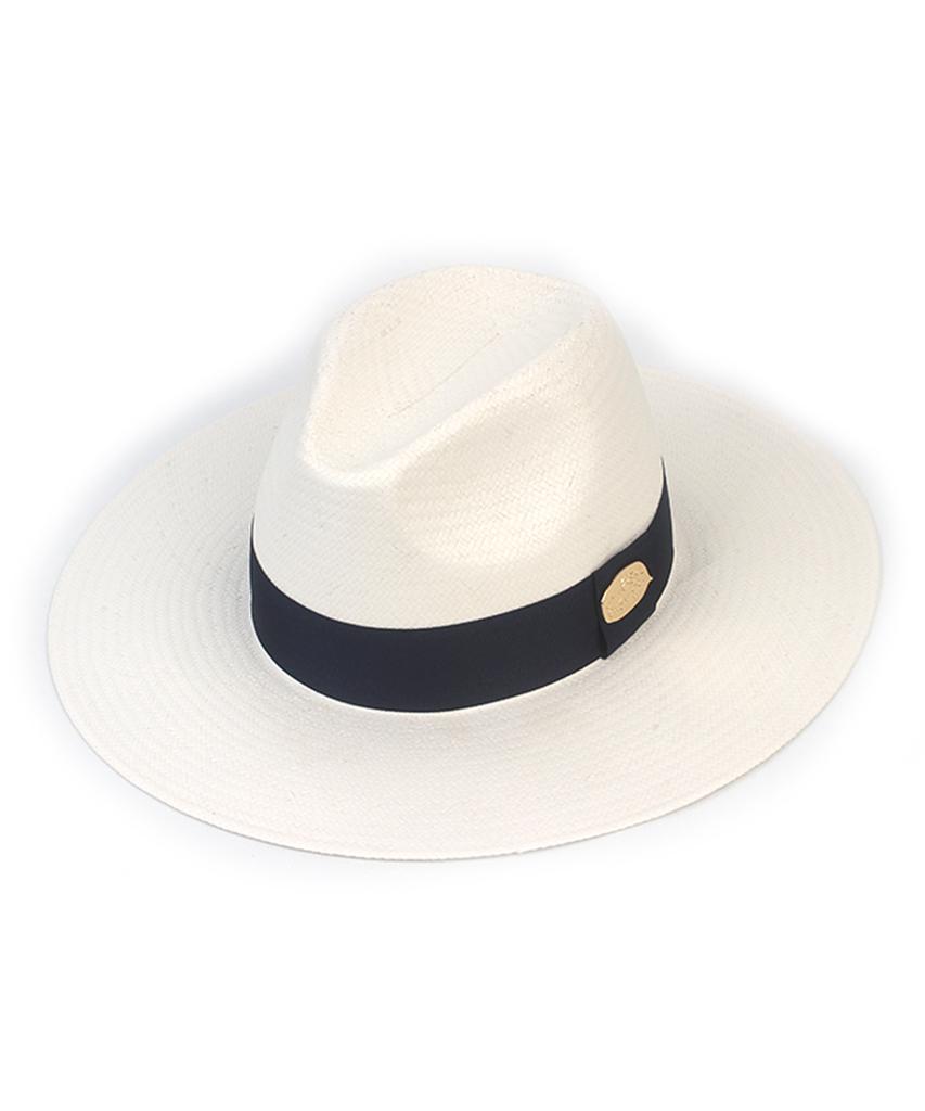 Yunibeosyeolkemiseuteuli Summer Navy Line White Long Fedora