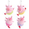 Adorável Show Show Porco Dança de Balé Brinquedo de Pelúcia Pingente Boneca de Porco de Desenho Animado Decoração de Bolsa Presente