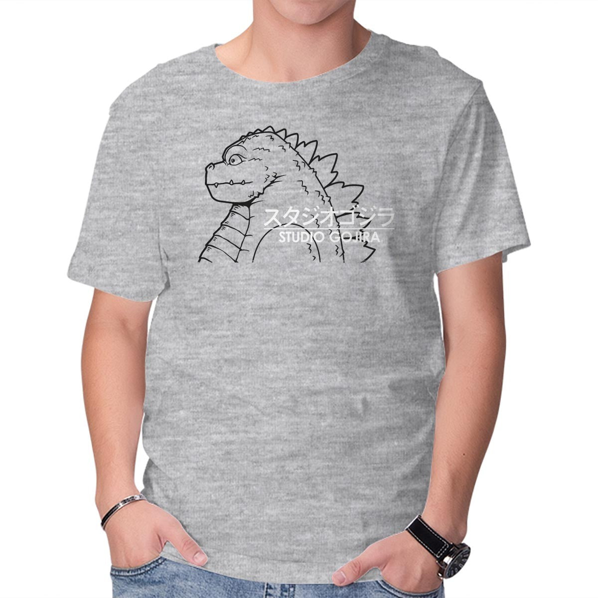 Unisex Crew Neck T-Shirt Studio Kaiju Graphic Short Sleeve Casual Tee XL