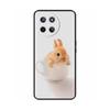 Für Realme 11 4G Hülle Silikon Weich Marmor Blume Schwarzer Stoßfänger Fundas Coque Für OPPO Realme 11 4G 6.43" realme11 Bemalte Abdeckungen