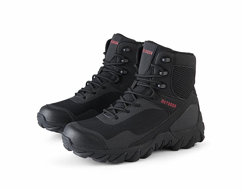 Men's Mid-Top Desert Tactical Military Sports Boots - Large Size