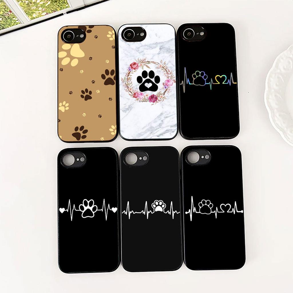 Cat Cute Dog Paw Wallpaper Phone Case for Apple iPhone 17 Pro XS Max Air 6 7 8 Plus 5 + SE 2022 SE2 16E 8+ Protective Cover