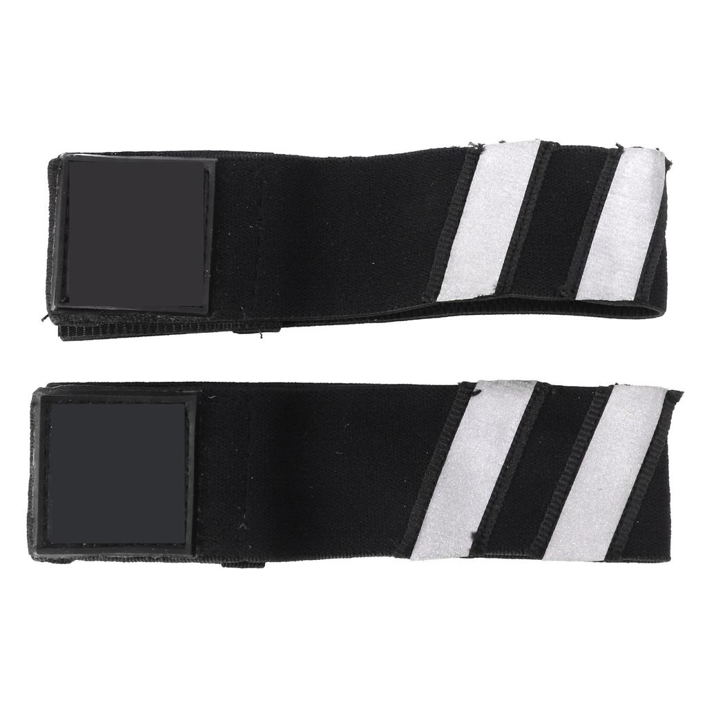 2pcs Set Bike Reflective Leg Strip Scratch Resistance Outdoor Bike Safety Riding Belt for RidingWhite