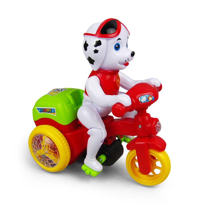 Tricicletă Electrică pentru Copii cu Muzică, Lumini și Design Desene Animate - Jucărie Camion Basculant Universală pentru Băieți și Fete