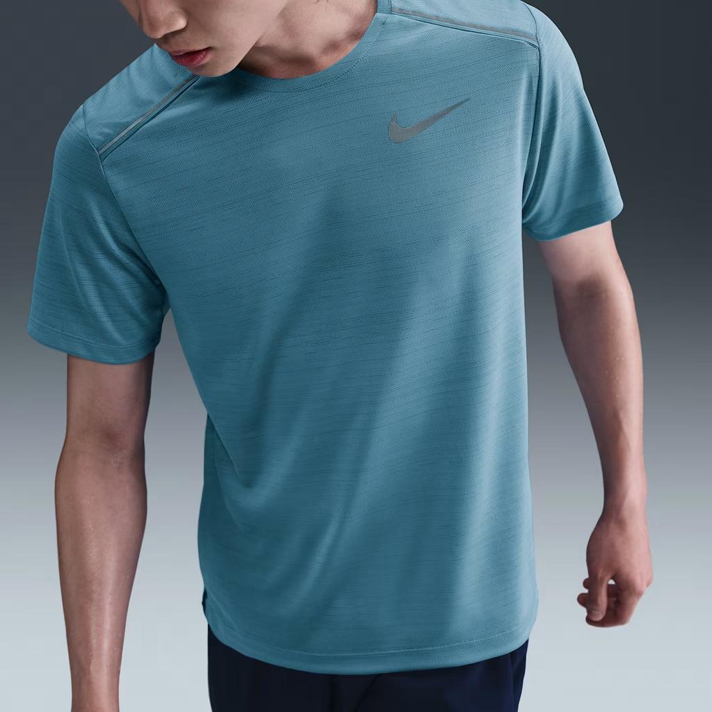 Nike DRI FIT MILER T-Shirt Herren Denim Blau Türkis AJ7566-464