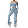 JYL Brushed Yoga Set Casual Comfortable Running Outfit