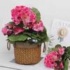 1/2Pcs Artificial Geraniums Realistic UV Resistant Fake Flower Wedding Party Indoor Outdoor Office Table Centerpiece Plastic Faux Floral Plants