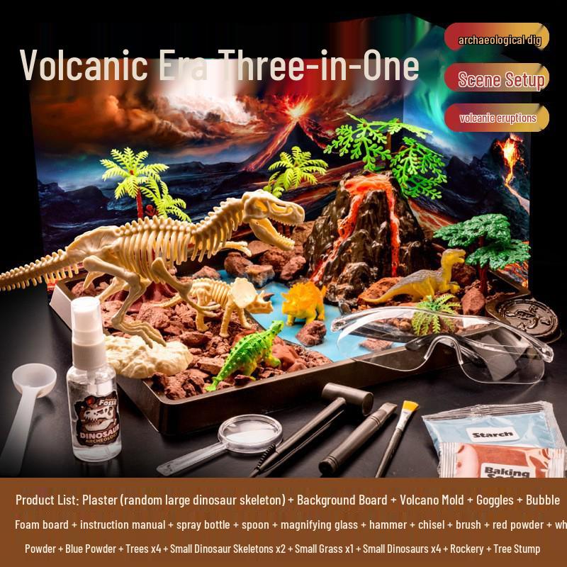 Dinosaur Volcano Eruption Science Kit for Kids