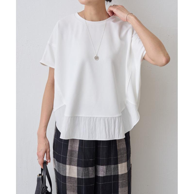 

Весенне-летняя простая и нестандартная футболка с короткими рукавами и дышащим верхом One Size белый