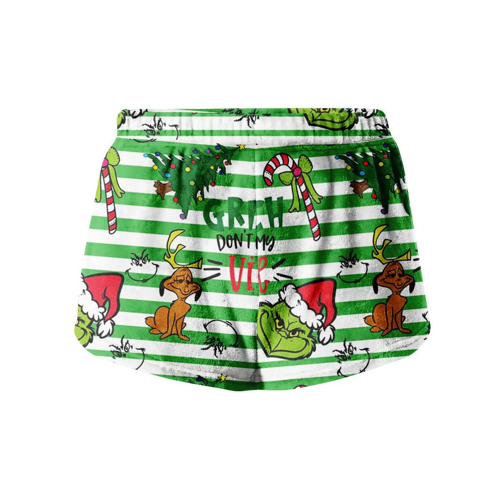 Women's Soft Stretch Flannel Short Side Pocket Drawstring Casual Pajama Pants Soft Pajama Pants
