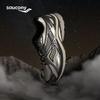 SAUCONY Kinvara 4 RE Bequeme Retro Strapazierfähige Low-Top Freizeit-Laufschuhe Unisex Sneaker Weiß Schwarz Silber S79052-5