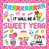 LioNergy Classroom Candy Bulletin Board Decoration Set Sweet Candyland Cutouts Ice Cream Party Decorations Wall Door Decor for Kindergarten Preschool