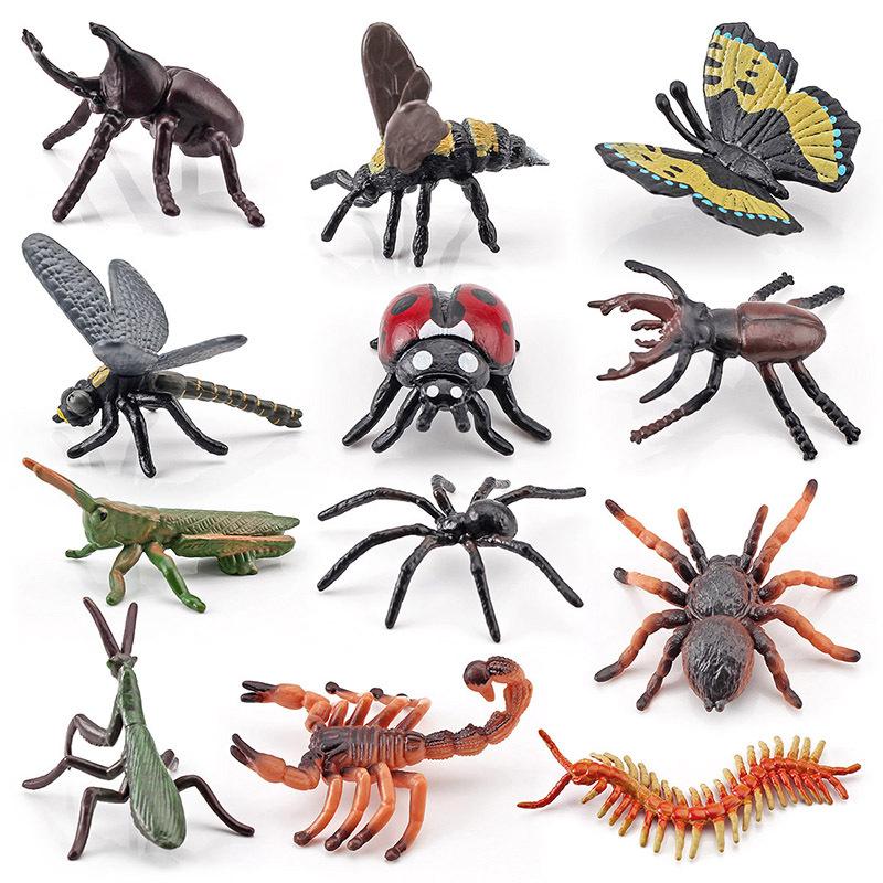 Simulare Insecte Naturale, Modele Animale, Monocrome, Buburuze, Fluturi, Tarentule, Gândaci Spade, Jucării Ornament