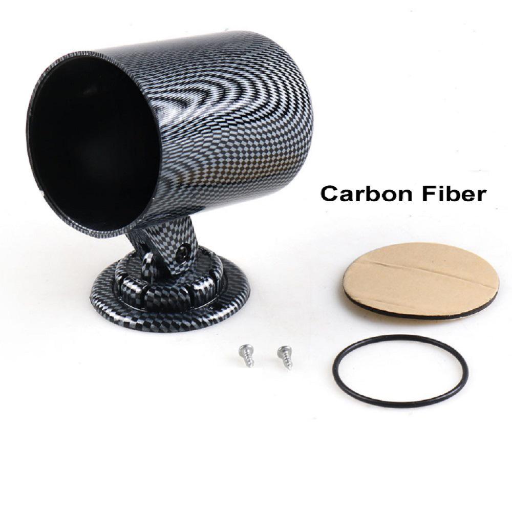 Carbon Fiber 2-Inch Single Hole Car Gauge Mount 52mm
