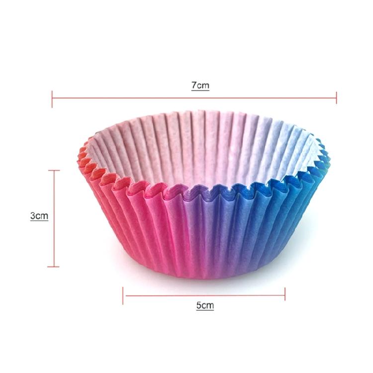 Papier-Kuchenformen Runde Muffinform Cupcake-Förmchen DIY-Kuchen-Dekorationswerkzeug für Kuchen
