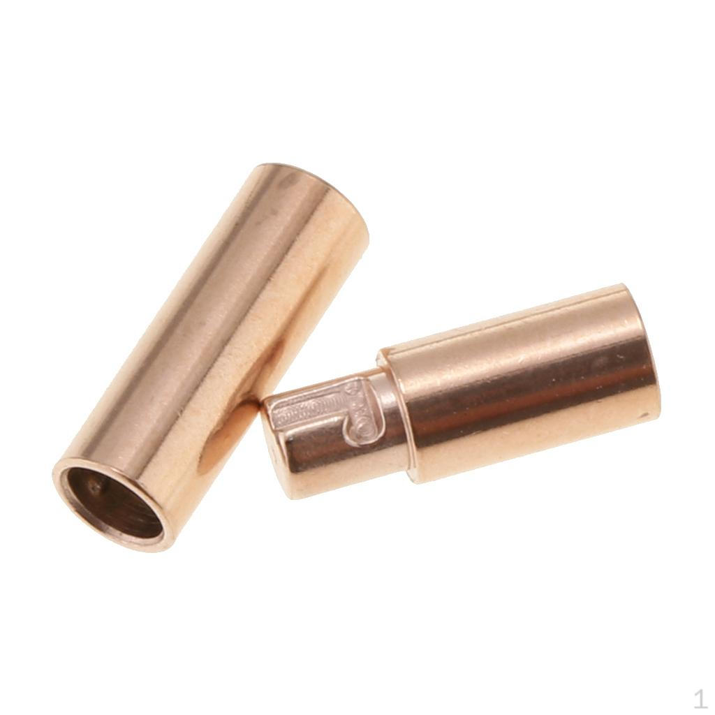 

Plated Bayonet Clasp For Round Leather Necklace Bracelet Making Finding 3.2mm