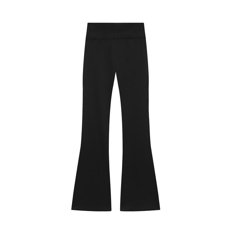 Autumn 2025 European & American Style Long Sleeve Top and Wide-Leg Pants Set 4174816