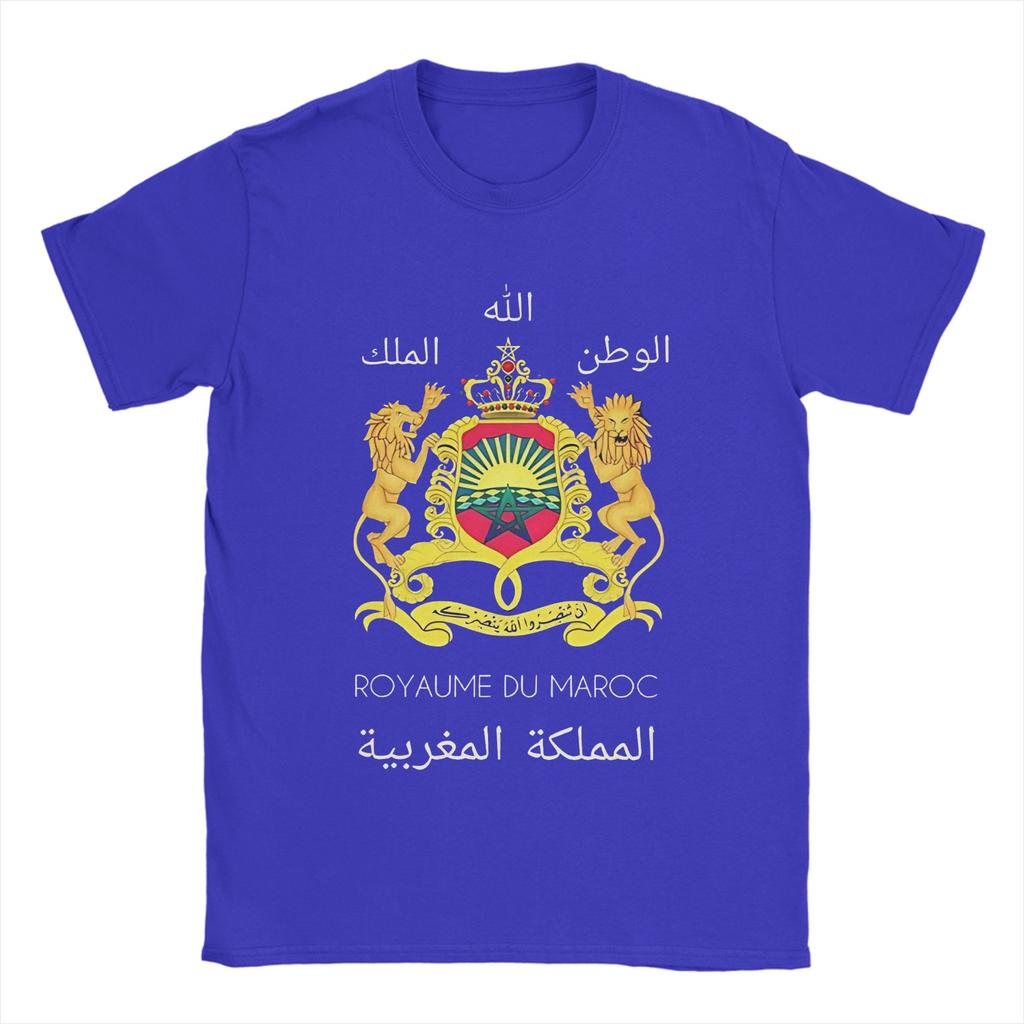 Kingdom Of Morocco TShirt Men  Novelty Pure Cotton Tee Shirt Round Collar Short Sleeve T Shirt Graphic Printed Clothing