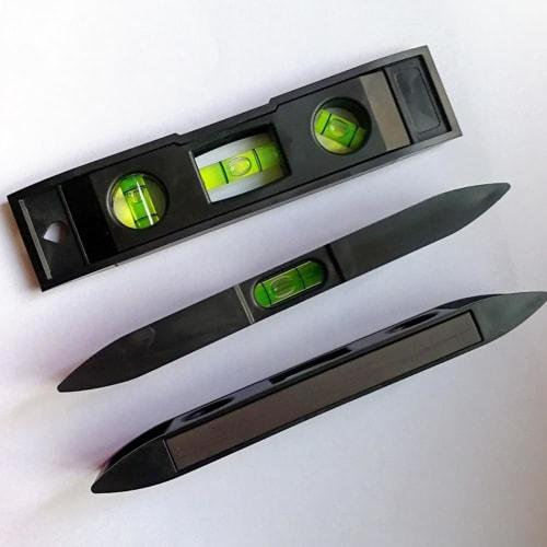 Level, Compact Level, 1 Piece with Magnetic Torpedo Ruler, Leveling Tool, Clear Acrylic Leveling Bubble, Balance Ruler, Small Compact Construction Pip