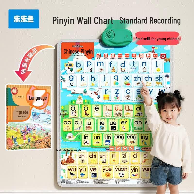 Leleyu Interactive Early Learning Sound Wall Charts