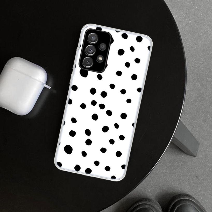 Polka Dots Art Phone Case Cover for Samsung Galaxy A12 A22 A32 A52 A72 A02S A51 A50S A31 A20S A10S Note 20 Ultra 10 Plus Galaxy