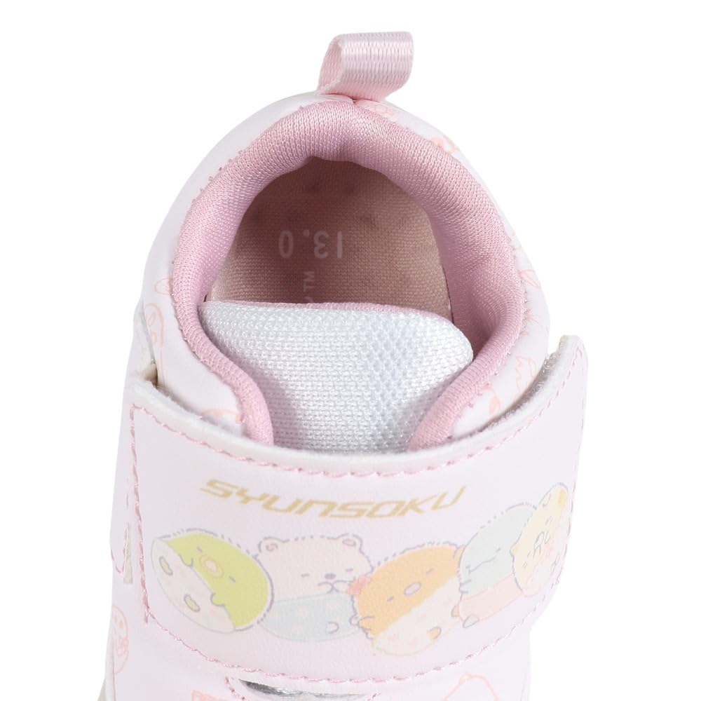 Baby Shoes Sneakers Sumikko Gurashi Wide Lightweight Foot Development Boys Girls SJB 1130 Pink cm [Shunsoku] 12-15cm 14.5