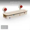 Suction Bathroom Shelf, NoDrill Wall Mounted Storage Organizer, Plastic Shower Rack for Restroom,