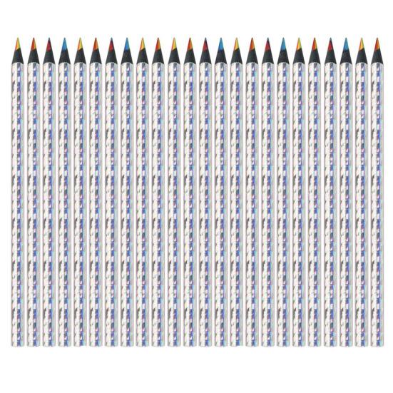 Crayons Arc-en-Ciel 7-en-1 - Lot De 24 Crayons Multicolores Pour Enfants Et Adultes - Idéal Pour Dessin Et Cadeaux Créatifs