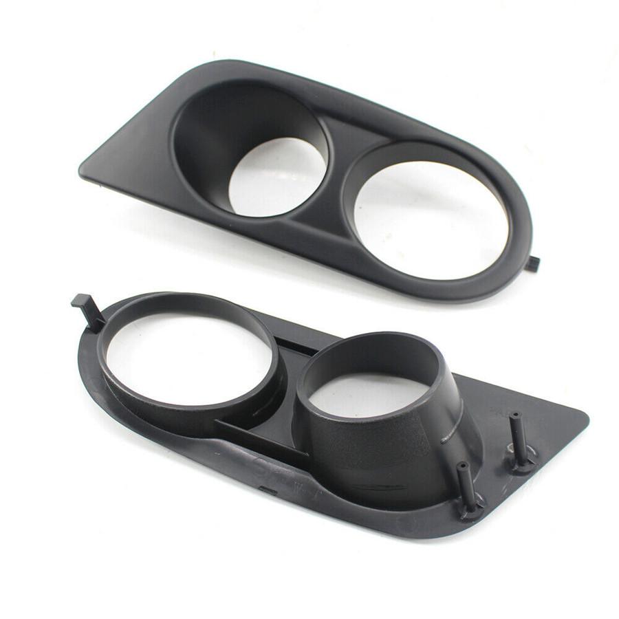 Pair Black Front Bumper Car front Fog Light Lamp Cover For BMW E46 M3 99-06
