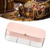 Portable Jewelry Box Multipurpose Large Capacity Multi Compartments Dustproof Protective Jewelry Travel Case for Home