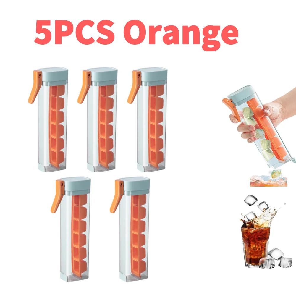1-5PCS One-handed Pressing Ice Latticeasy Push and Pop Out Cube Ice Maker Home Creative Ice Mould Homemade Small Ice Moulds