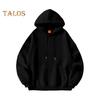 Men Fall Winter Hoodie with Big Front Pocket Solid Color Drawstring Long Sleeves Hooded Elastic Cuff And Hem Thin Daily Wear Casual Sport Top